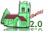 silly web 2.0-style logo of a church